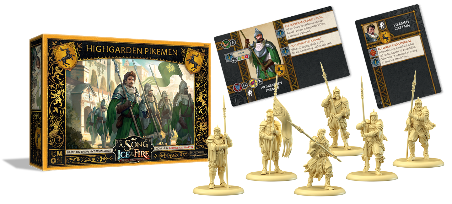 A Song of Ice and Fire : Tabletop Miniatures Game - Highgarden Pikemen